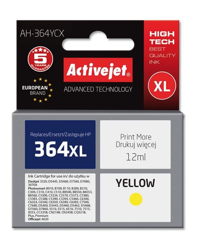 Activejet AH-364YCX Tusz 12 ml öölt — zdjęcie 1 z 2