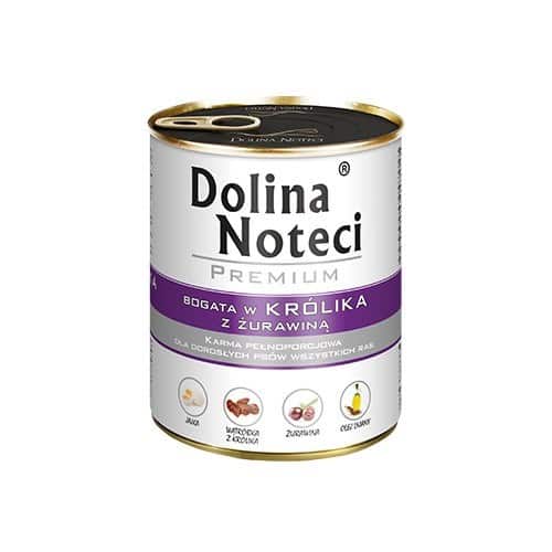 DOLINA NOTECI Premium bogata w królika z żurawiną - mokra karma dla psa - 800 g