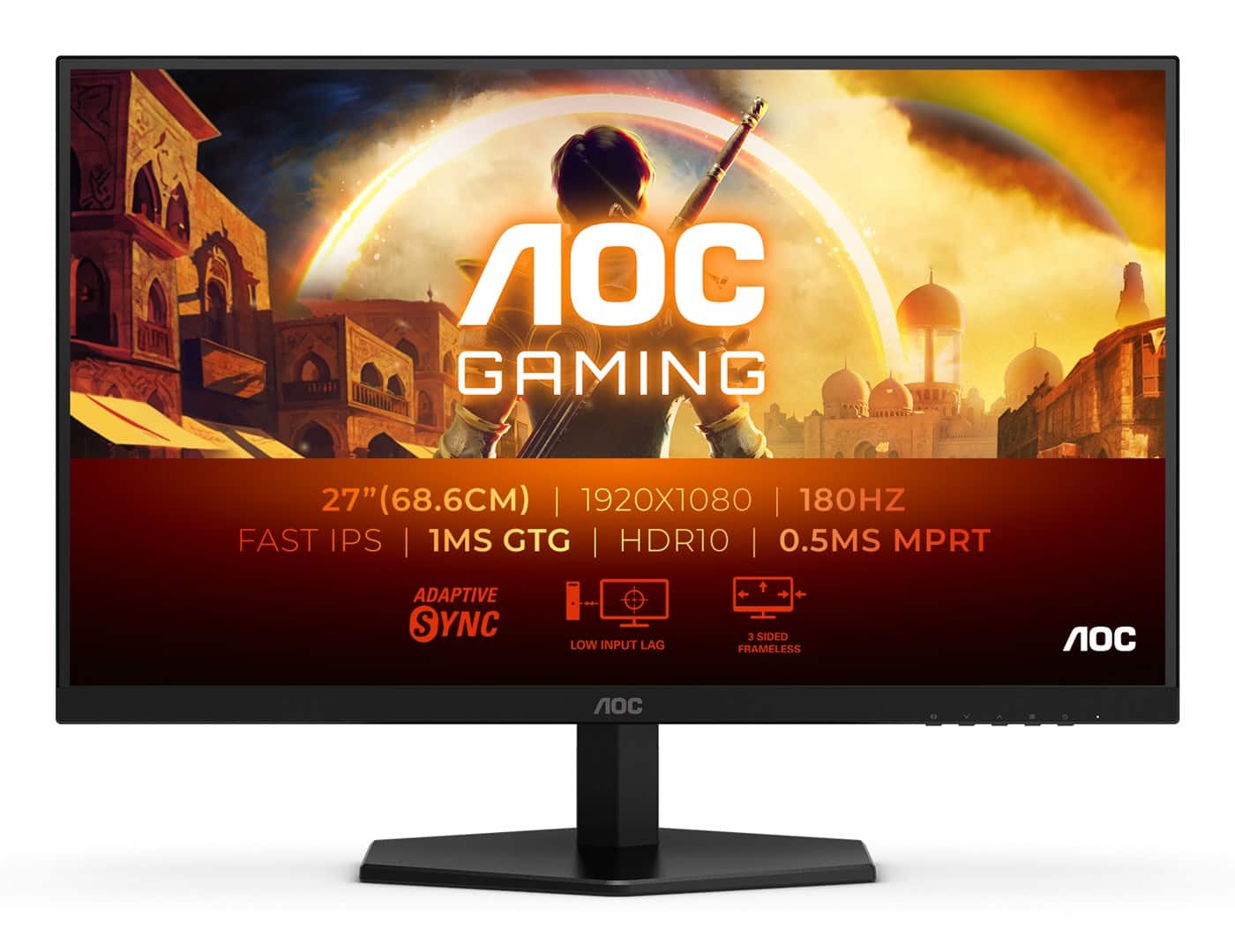 MONITOR AOC LED 27" 27G42E 180Hz — zdjęcie 1 z 4