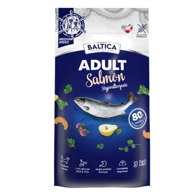 BALTICA EXCELLENT Adult Salmon Hypoallergenic M 3kg — zdjęcie 1 z 2