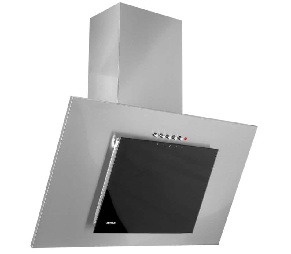 Okap kominowy AKPO WK-4 NERO ECO 50 SZARY / CZARNA SZYBA — zdjęcie 1 z 6