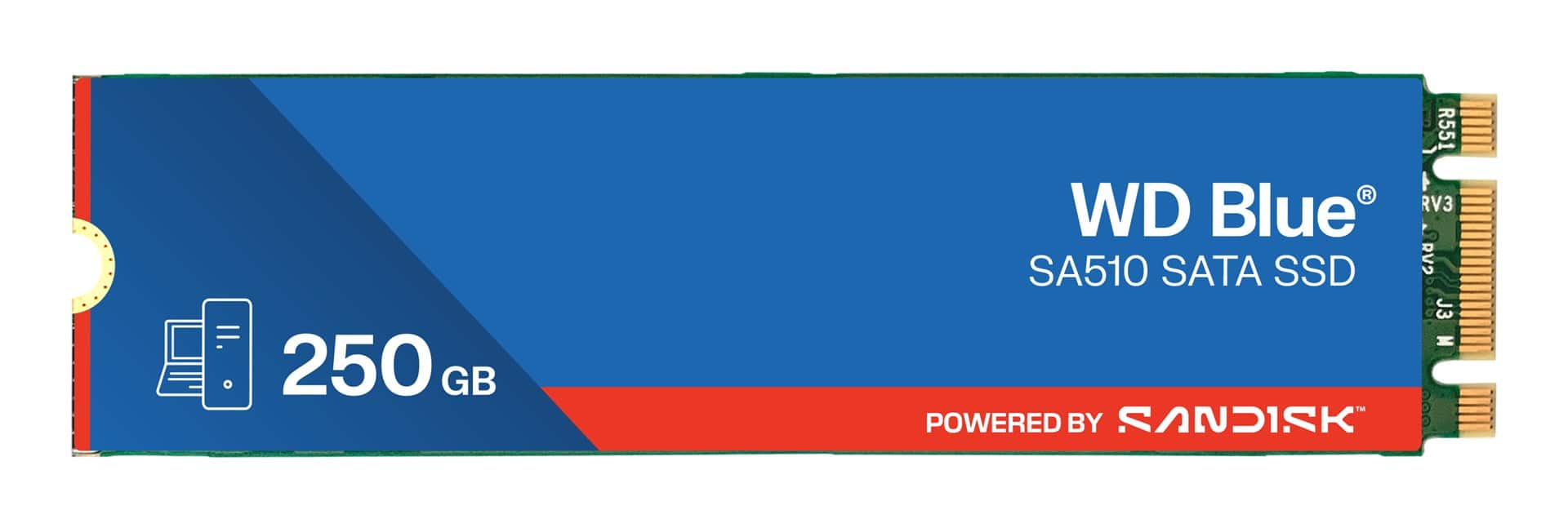 Dysk SSD WD Blue 250 GB M.2 SATA III — zdjęcie 1 z 5