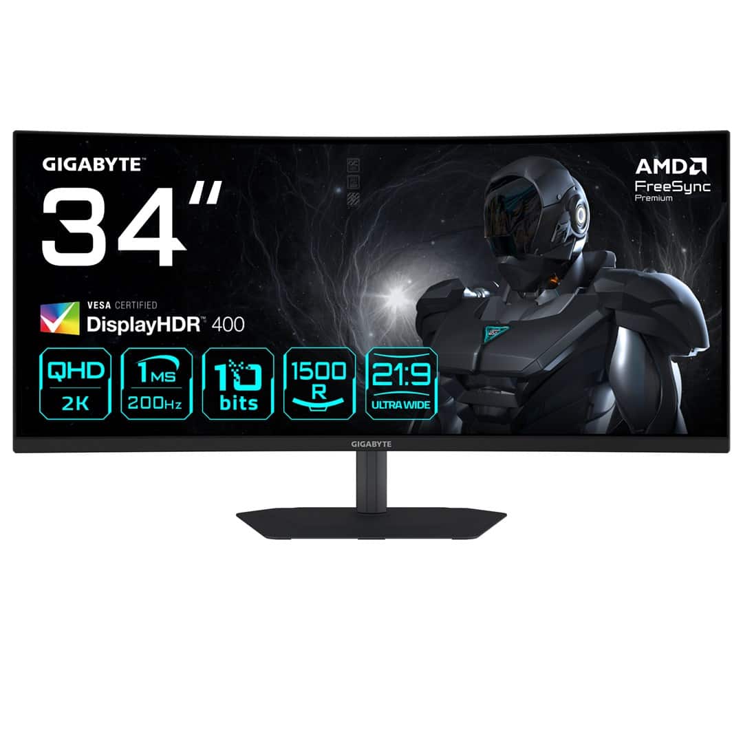 MONITOR GIGABYTE LED 34" G34WQC2 200Hz — zdjęcie 1 z 6