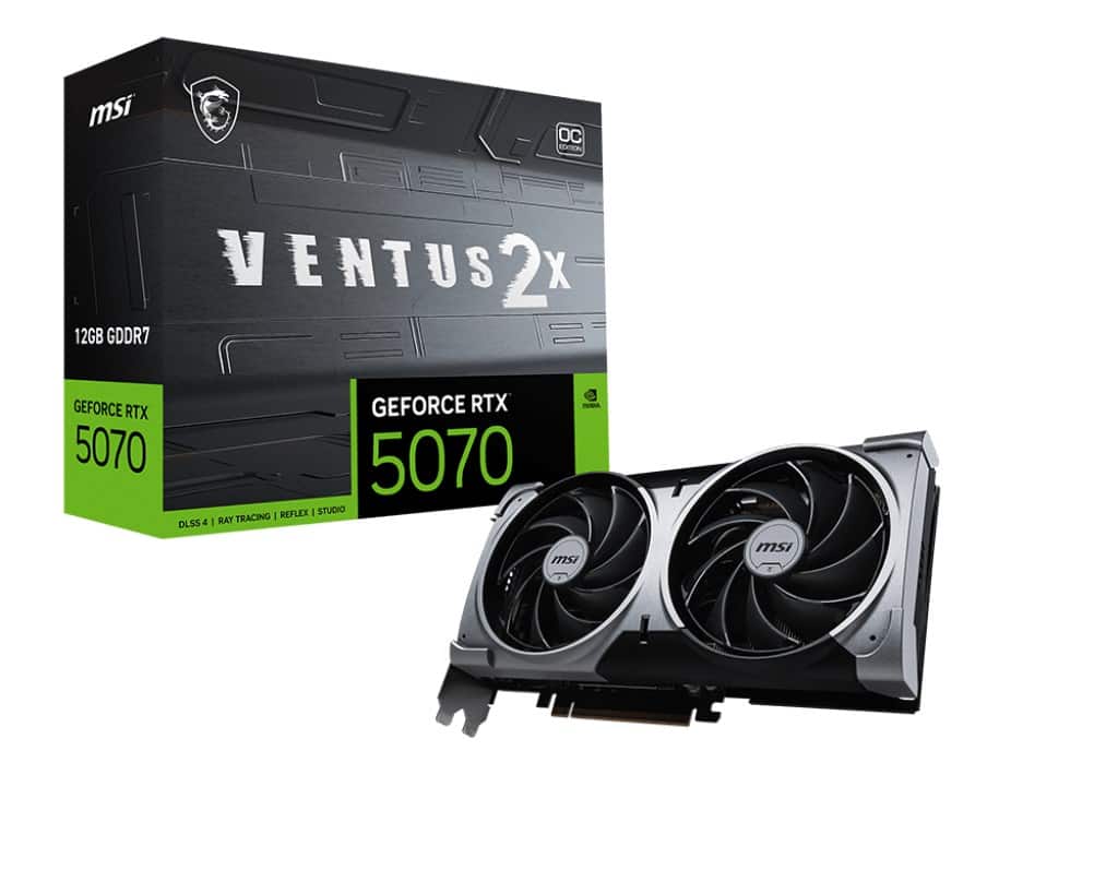 Karta graf. MSI RTX 5070 12G VENTUS 2X OC — zdjęcie 1 z 6