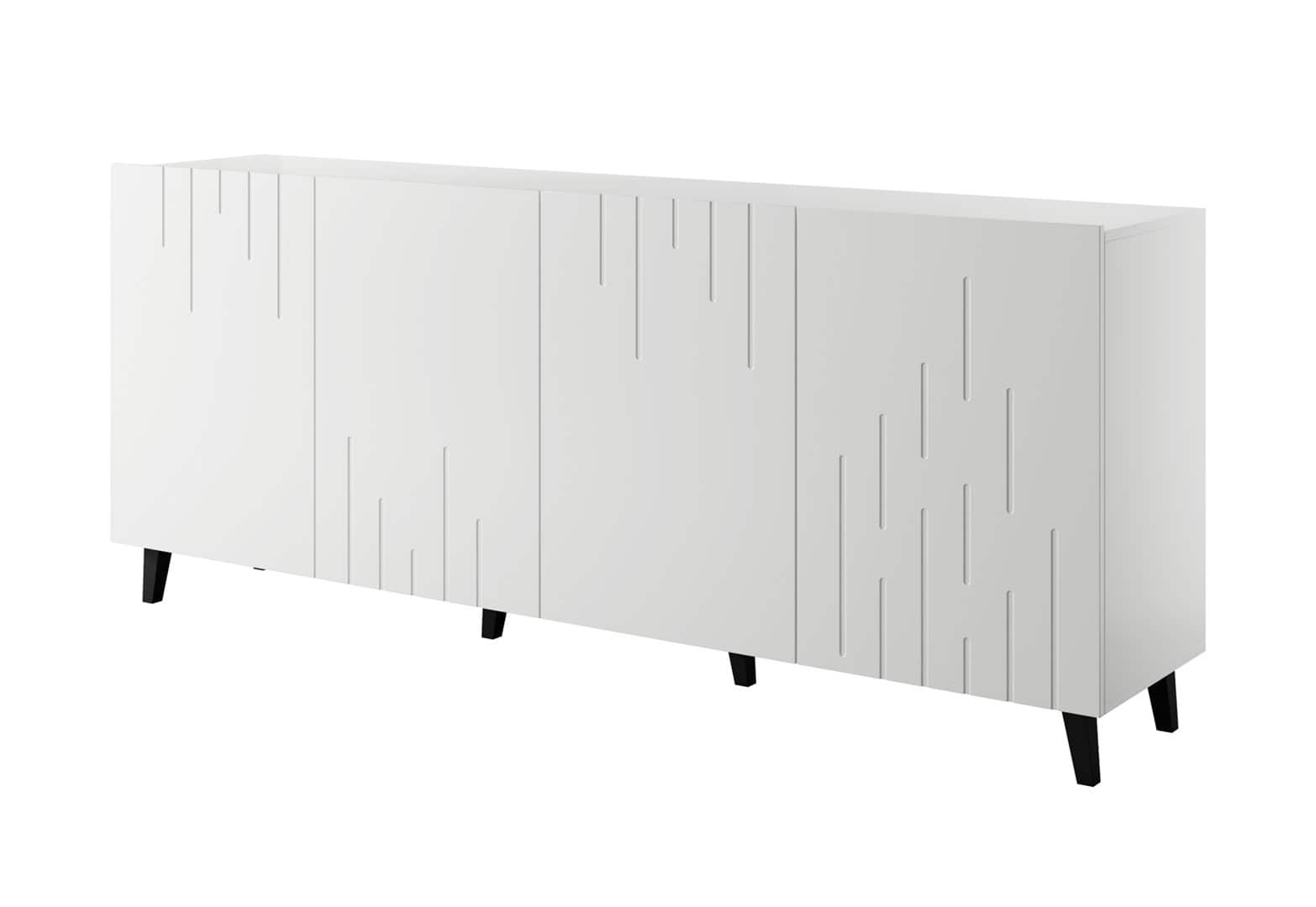 Komoda BARI 200x42x82 biały mat — zdjęcie 1 z 3