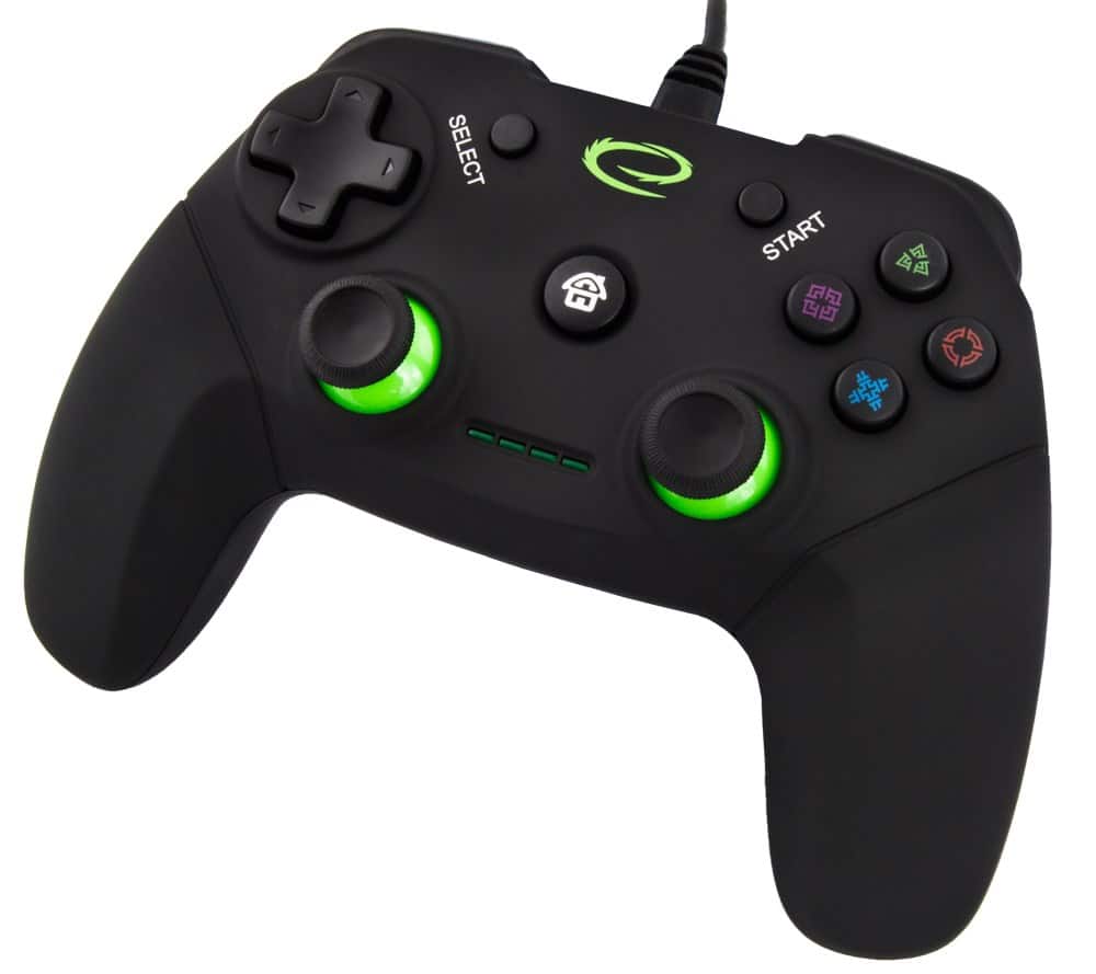 Gamepad Esperanza Vanquisher (PC, PS3; czarny, zielony) — zdjęcie 1 z 8