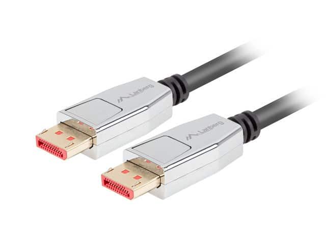 LANBERG KABEL DISPLAYPORT M/M 20PIN V1.4 1.8M 8K CA-DPDP-20CU-0018-BK — zdjęcie 1 z 3