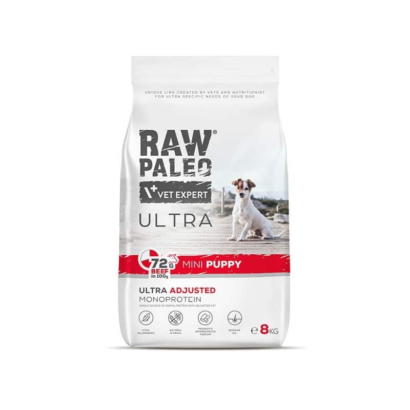 VetExpert Raw Paleo Ultra Wołowina Mini Puppy 8kg — zdjęcie 1 z 6