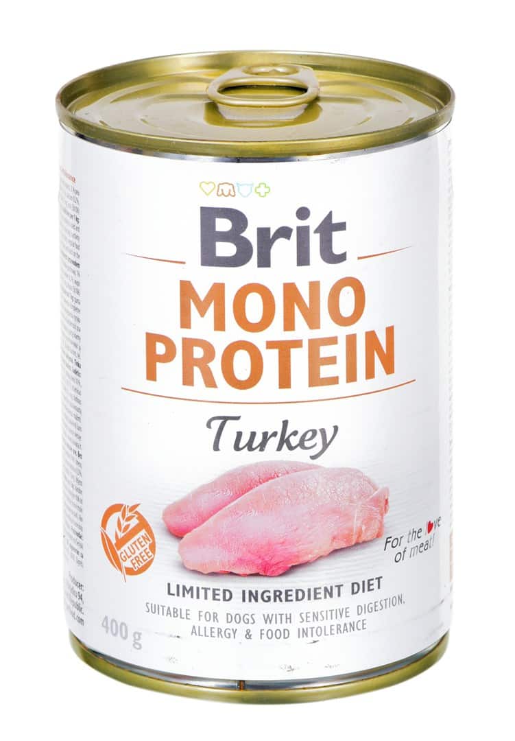 BRIT Mono Protein Turkey - mokra karma z indykiem dla psa - 400 g — zdjęcie 1 z 2
