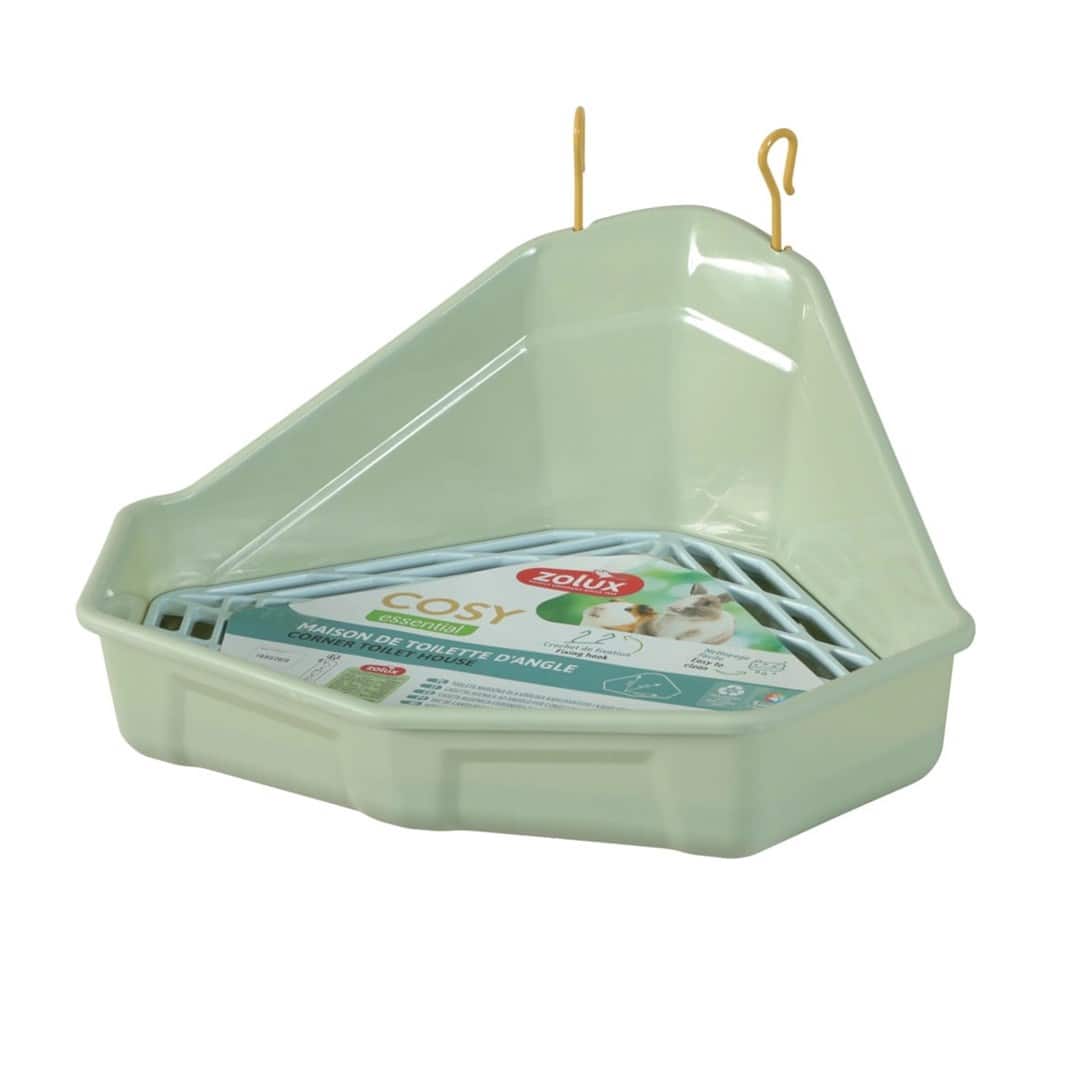 ZOLUX Toaleta narożna dla królika i kawii COSY zielona — zdjęcie 1 z 4