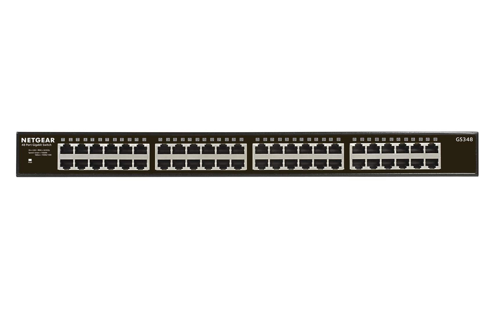 Switch Netgear GS348-100EUS 48p Unmanaged Gigabit — zdjęcie 1 z 5