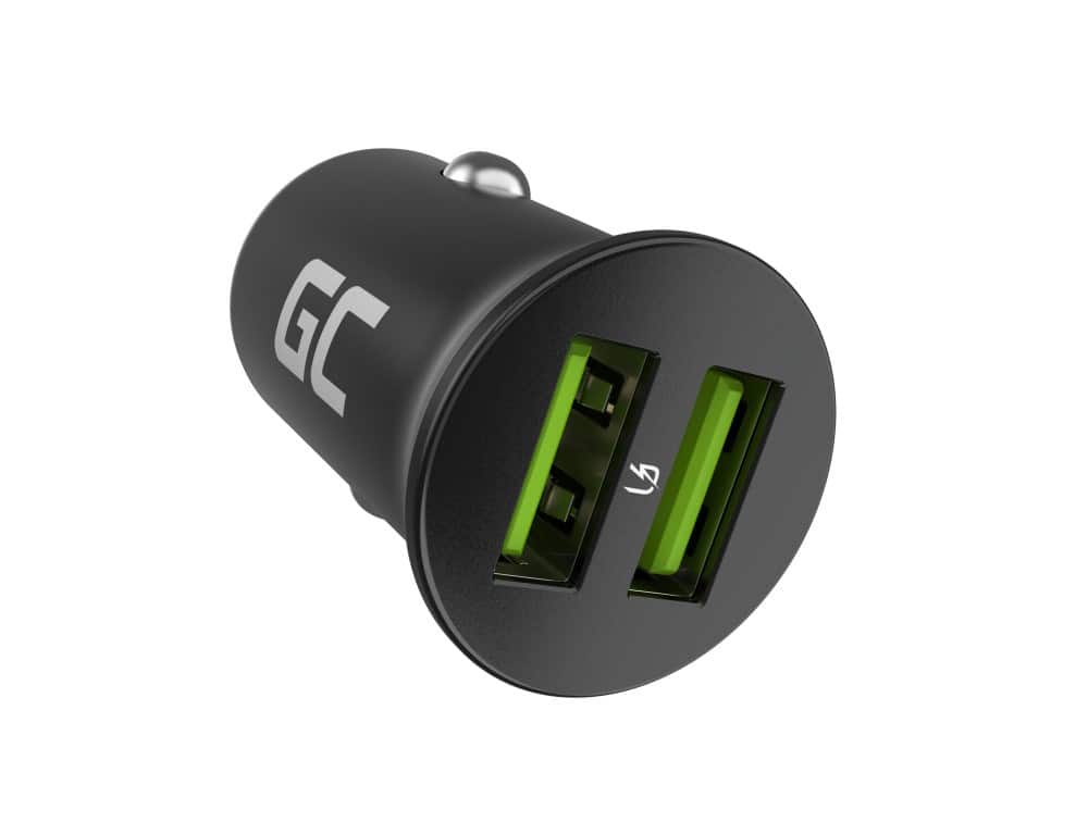 GREEN CELL ŁADOWARKA SAMOCHODOWA GC POWERRIDE NANO36 36W 6A 2X USB-A — zdjęcie 1 z 8