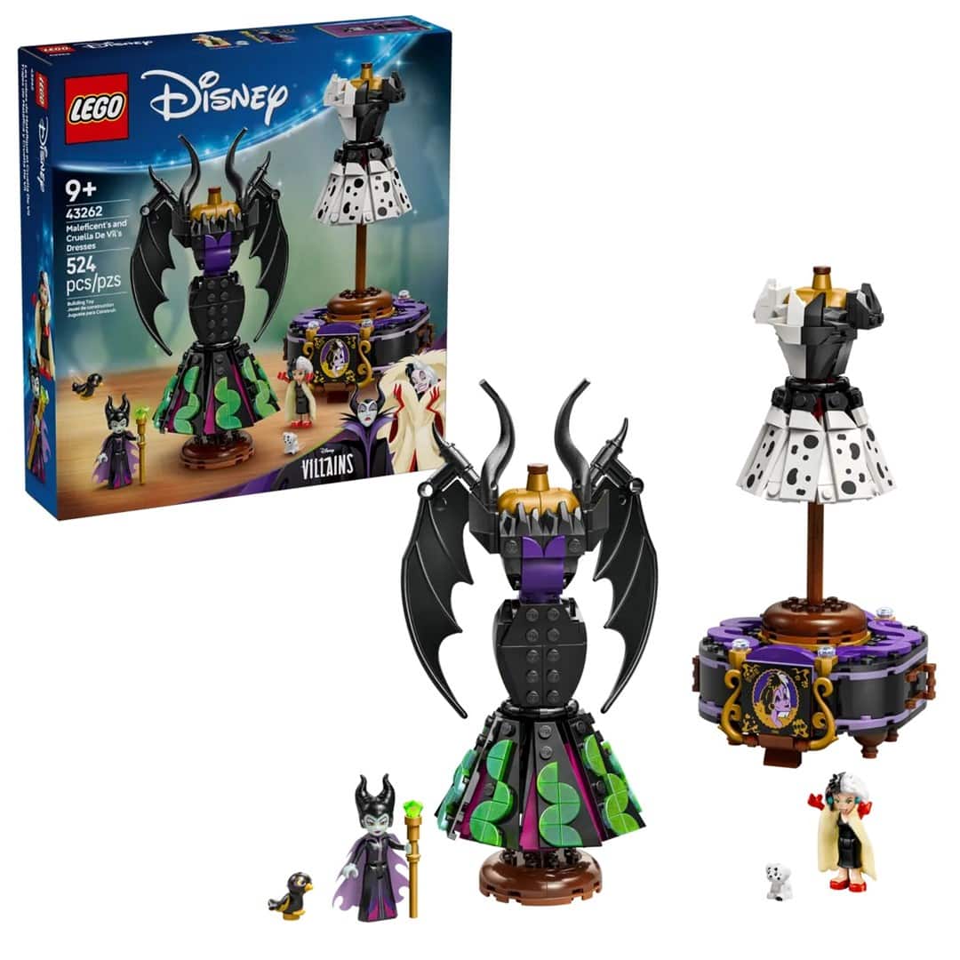 LEGO DISNEY CLASSIC Suknie Diaboliny i Cruelli de Mon 524 elementy — zdjęcie 1 z 6