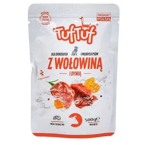 Tuf Tuf Saszetka mielonka z wołowiną dla psa 500g — zdjęcie 1 z 2
