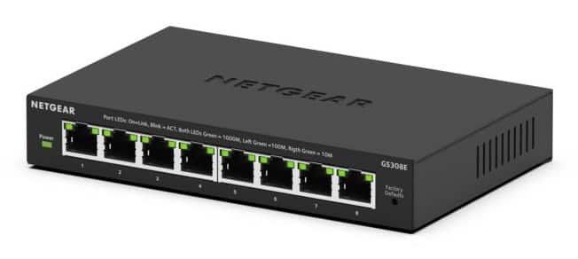 Switch Netgear GS308E-400EUS 8p  Unmanaged Gigabit — zdjęcie 1 z 6