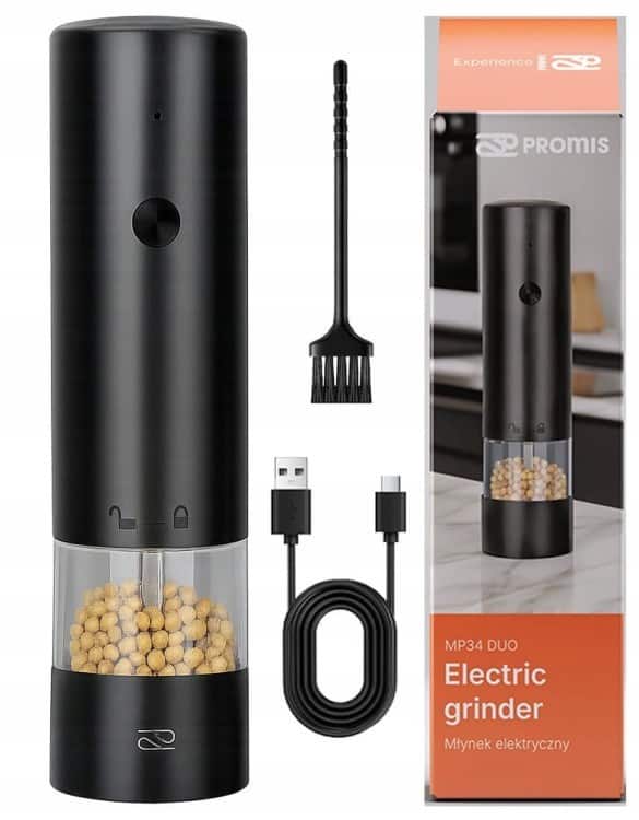 PROMIS MŁYNEK DO PIEPRZU I SOLI - USB MP34 — zdjęcie 1 z 8