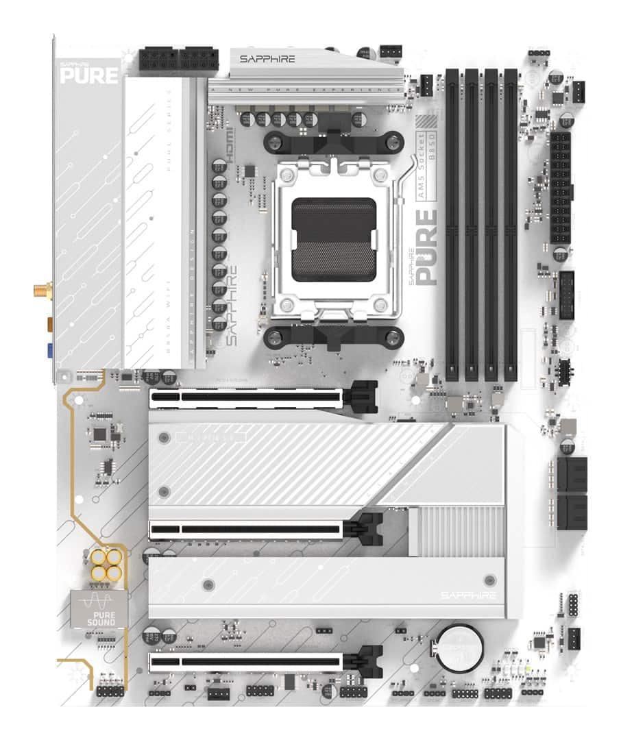 Płyta główna SAPPHIRE PURE B850A WIFI7 Socket AM5 — zdjęcie 1 z 8