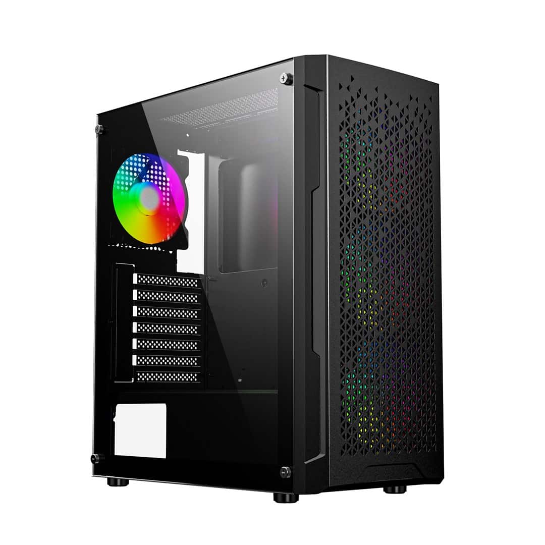 GEMBIRD OBUDOWA FORNAX 400X MIDI-TOWER CZARNA — zdjęcie 1 z 8