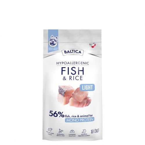BALTICA NUTRACEUTIC Hypoallergenic Fish & Rice Light XS / S 3kg — zdjęcie 1 z 2