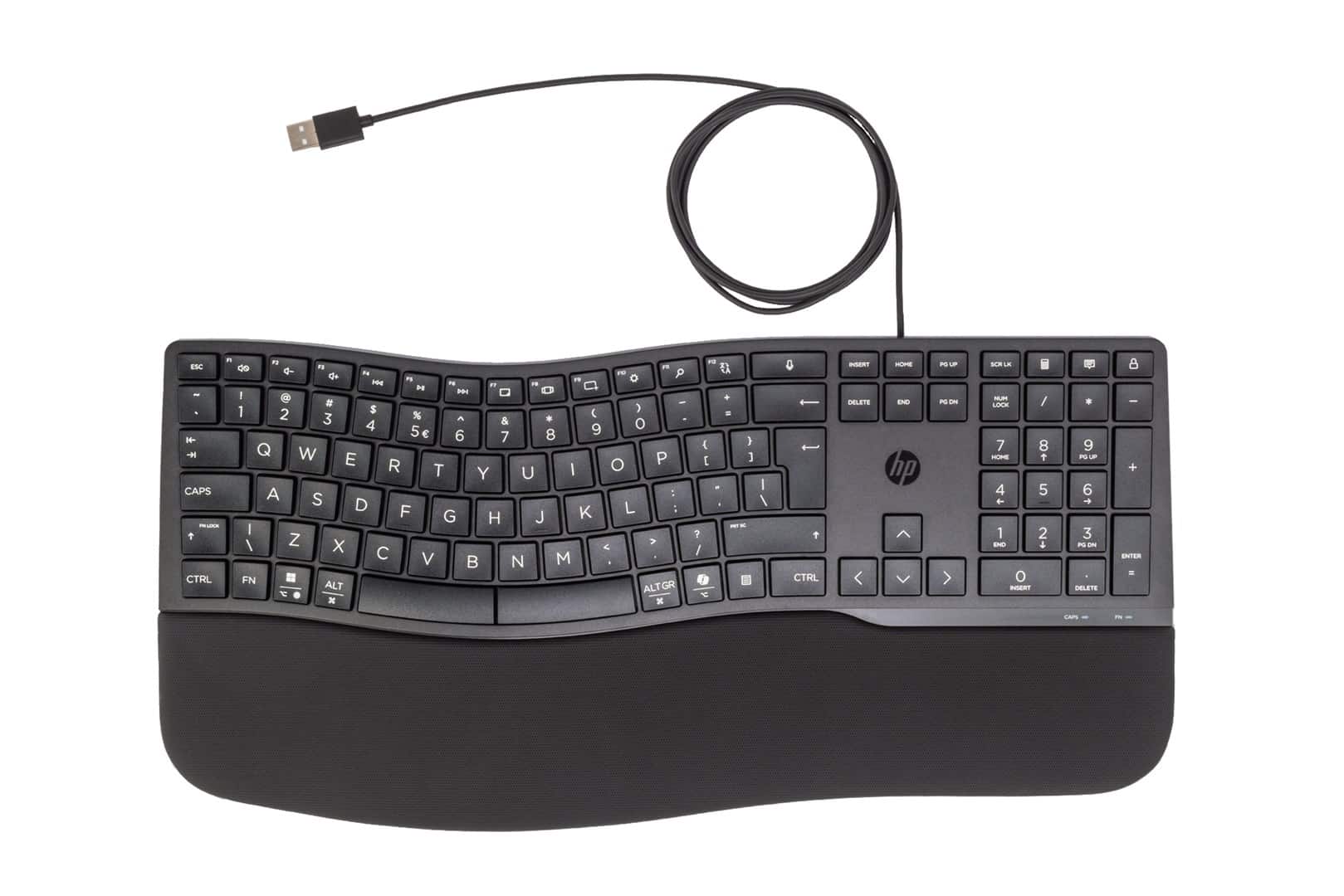 Klawiatura HP 480 Comfort Wired Keyboard przewodowa czarna 8T6M1AA — zdjęcie 1 z 2