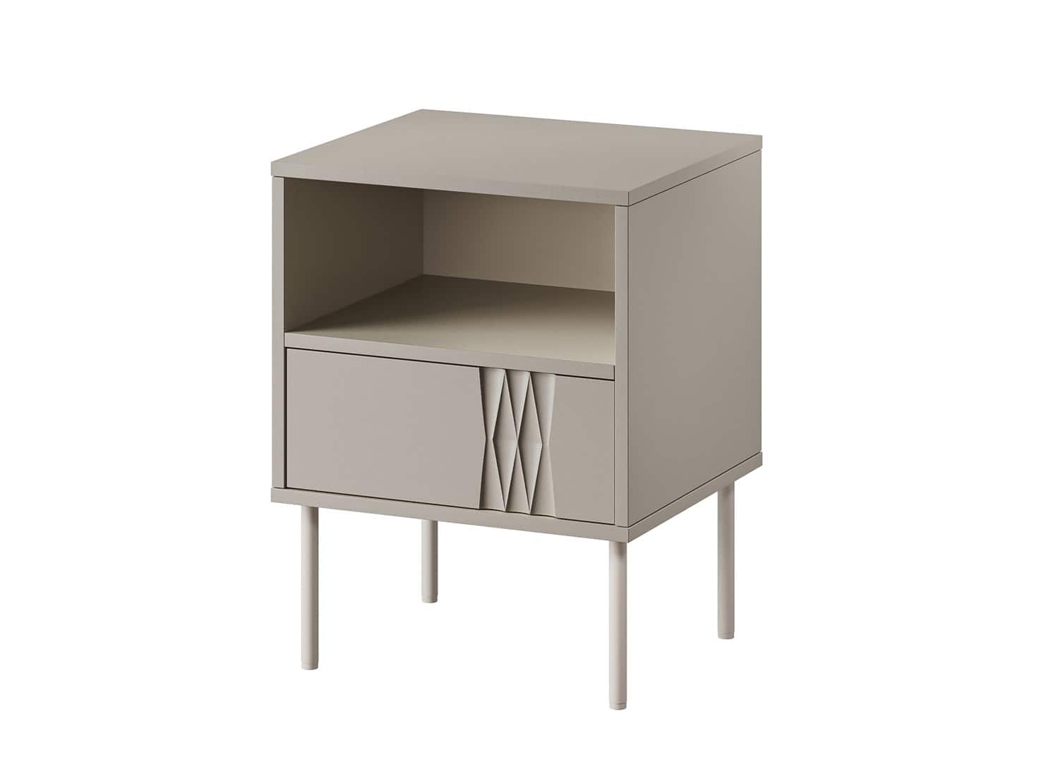 Szafka nocna 2szt TRESSE kaszmir mat 44x40x53 — zdjęcie 1 z 4