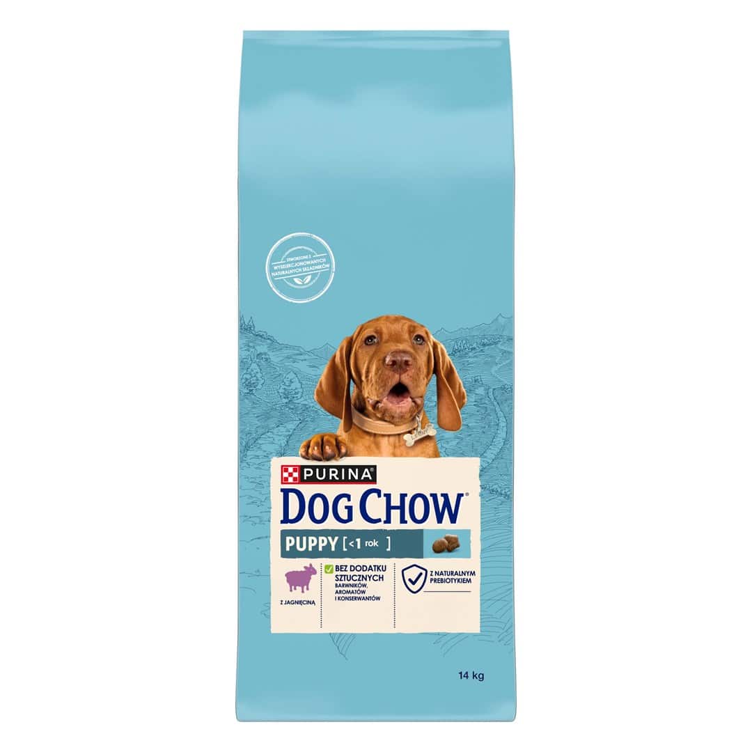 PURINA DOG CHOW Puppy Lamb - sucha karma dla szczeniąt wszystkich ras - 14 kg — zdjęcie 1 z 7