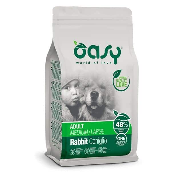 Oasy One Animal Protein Adult M/L Rabbit 12kg