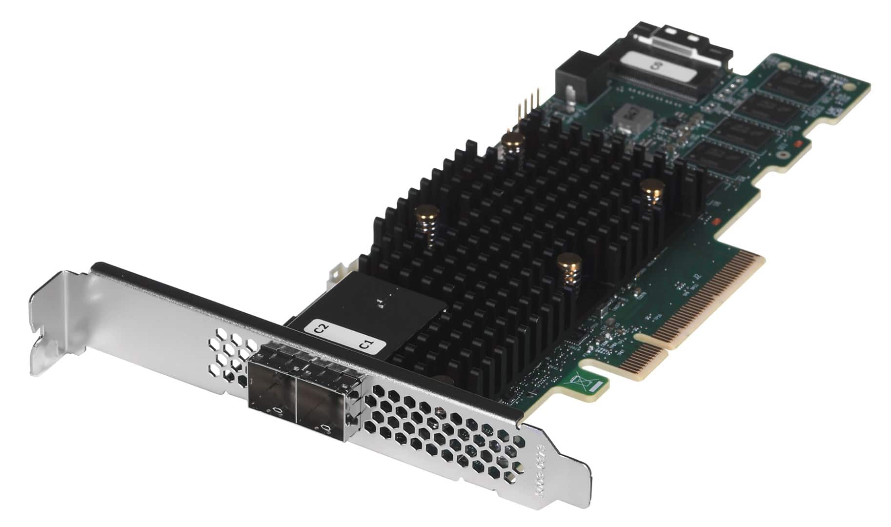 Broadcom karta MegaRAID 9580-8i8e 12Gb/s SAS/SATA/NVMe 8GB PCIe 4.0 x8, 2 x4 SFF-8644 1 x8 SFF-8654 — zdjęcie 1 z 5