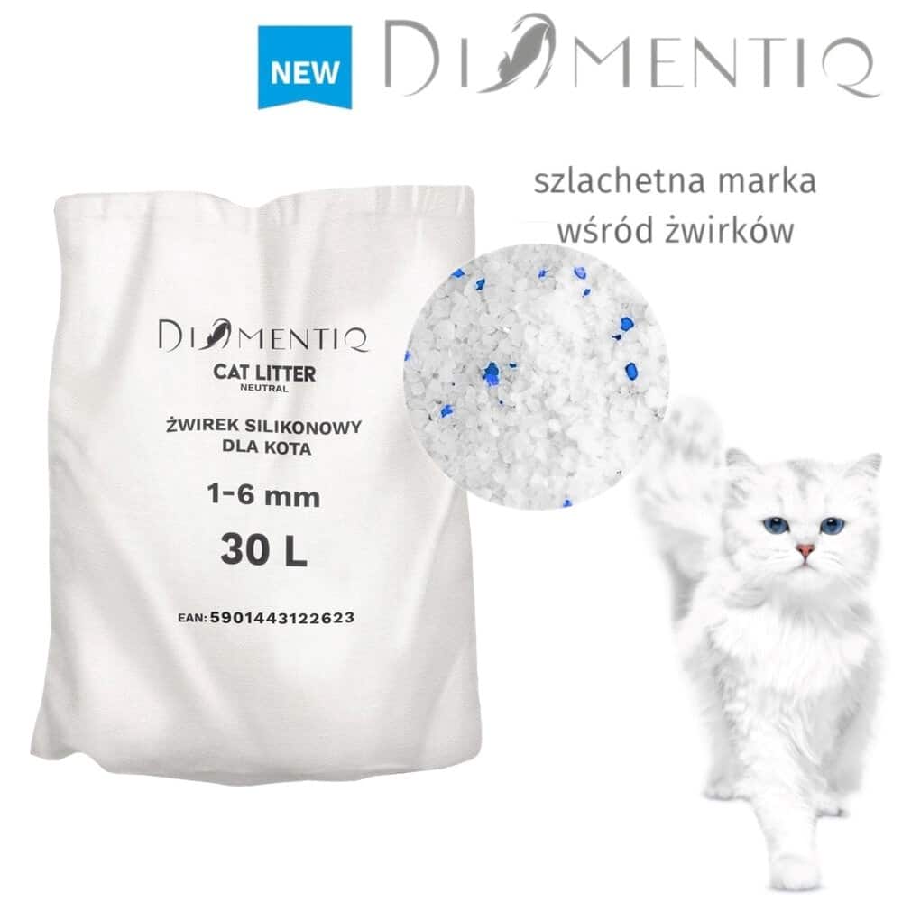DIAMENTIQ Neutral - żwirek neutralny - 30 l — zdjęcie 1 z 5
