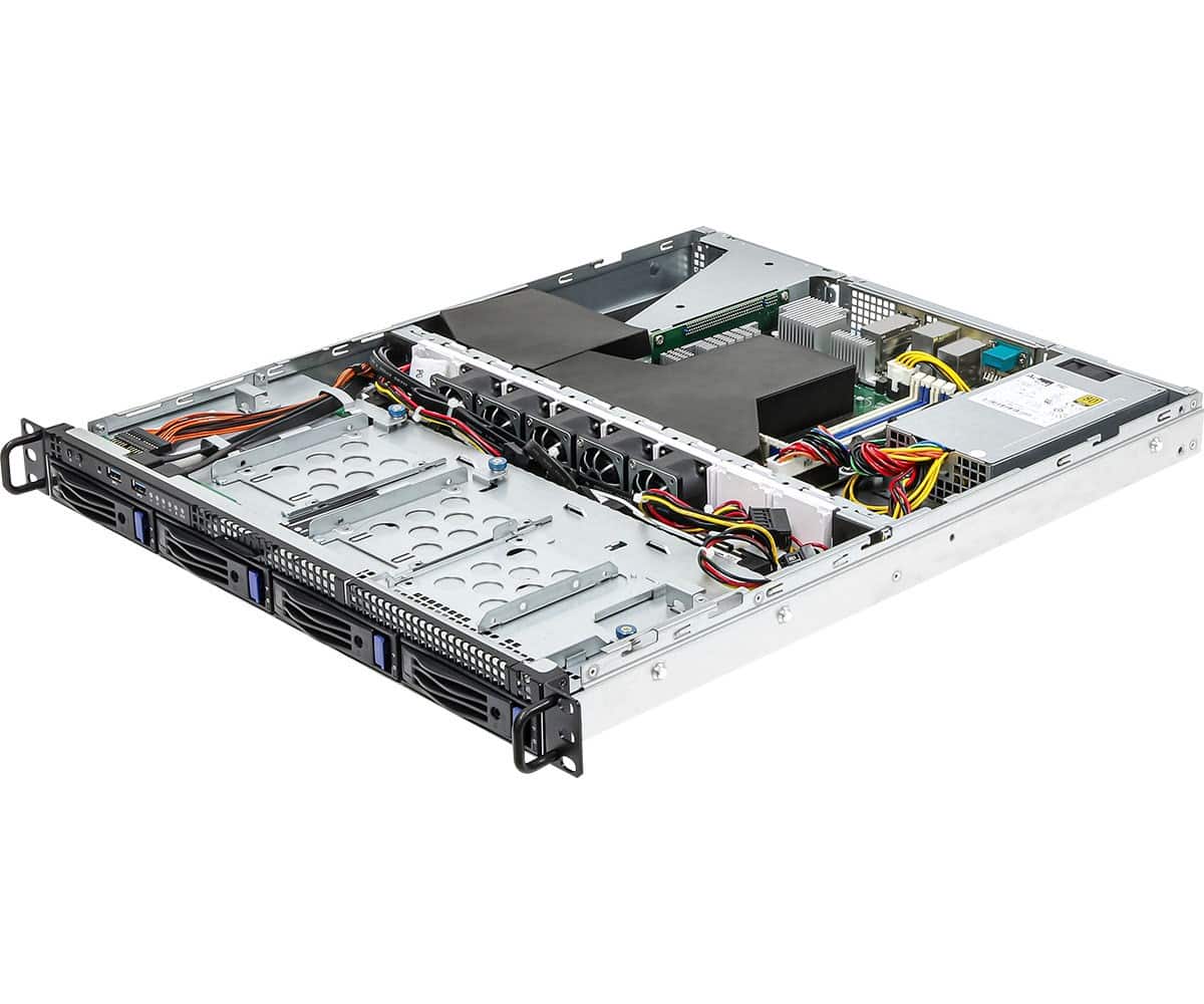 Platforma ASRock Rack 1U AMD Ryzen 4xLFF 2x10GbE — zdjęcie 1 z 4