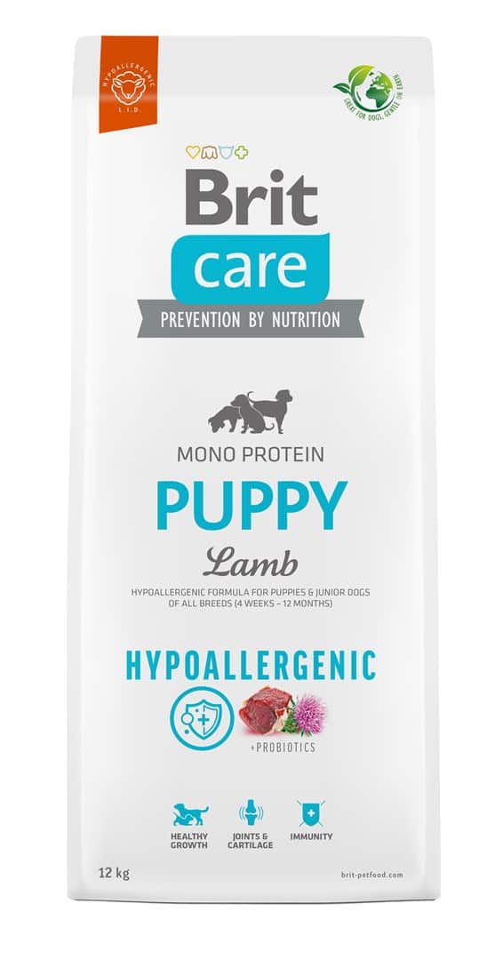 BRIT Care Hypoallergenic Puppy Lamb Sucha Karma 12 kg