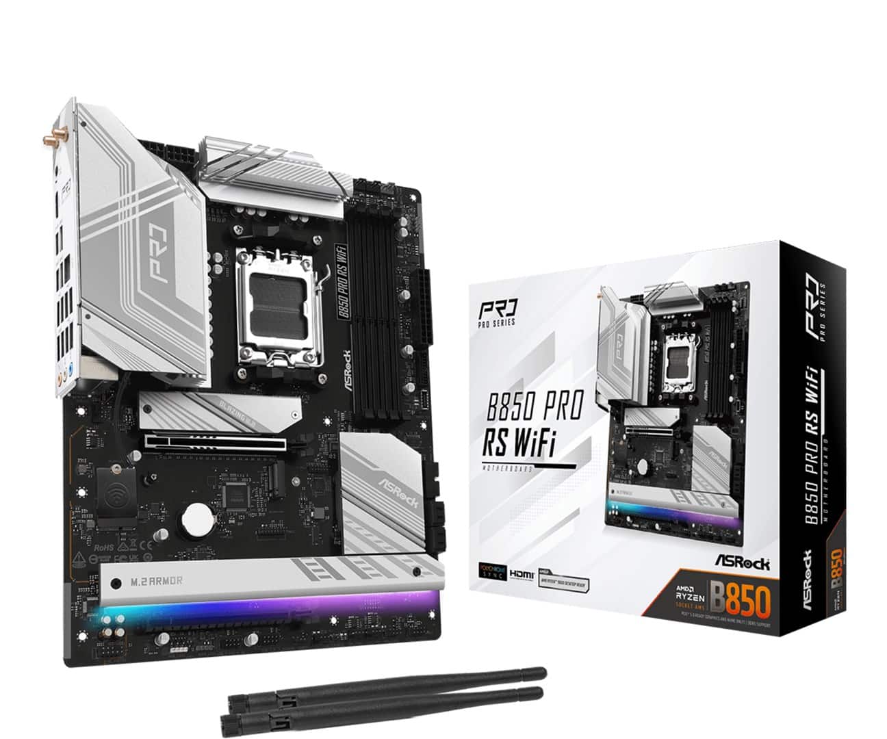 Płyta główna Asrock B850 PRO RS WIFI Socket AM5 — zdjęcie 1 z 6