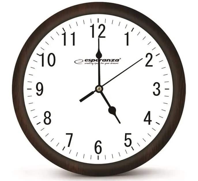 ESPERANZA ZEGAR ŚCIENNY LOS ANGELES BIAŁY — zdjęcie 1 z 2