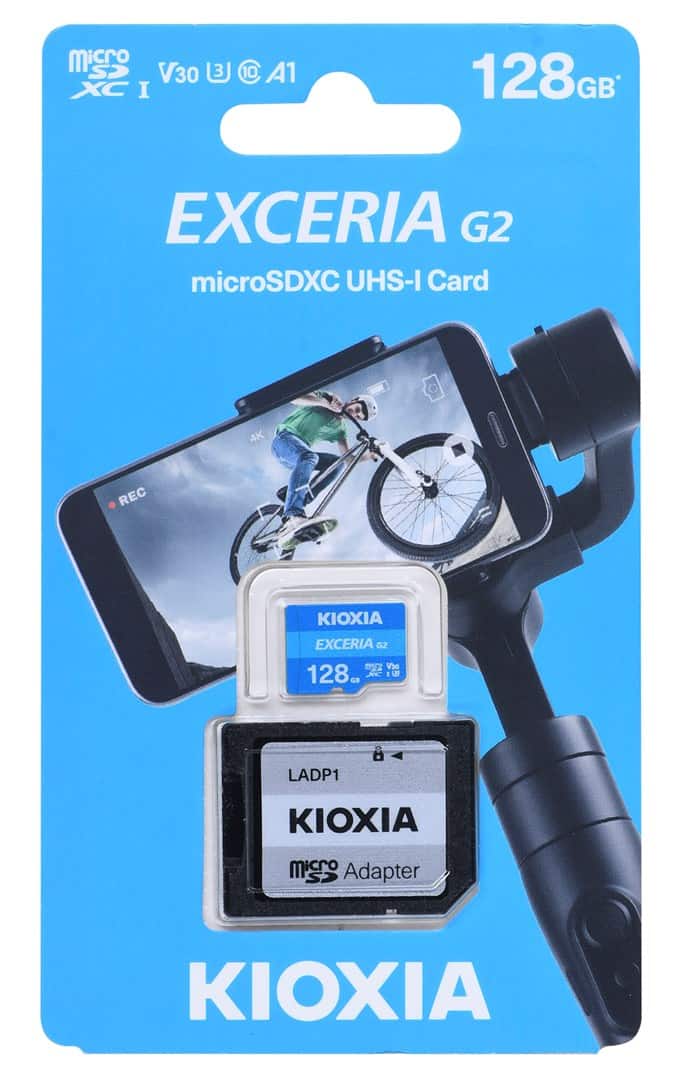 KIOXIA 128GB microSD Exceria UHS I U3 V30 — zdjęcie 1 z 2