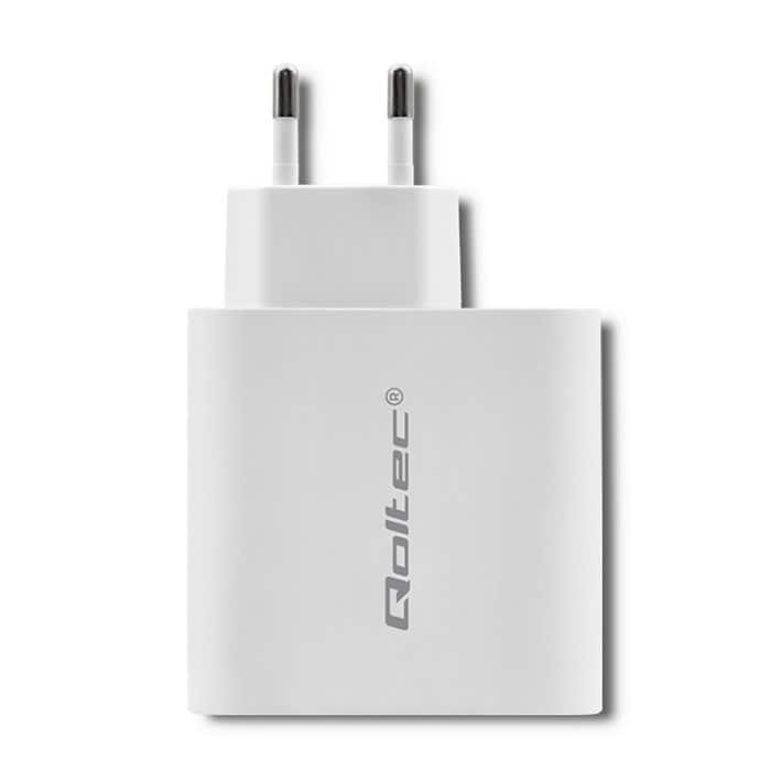 QOLTEC ŁADOWARKA SIECIOWA 63W BIAŁA — zdjęcie 1 z 7