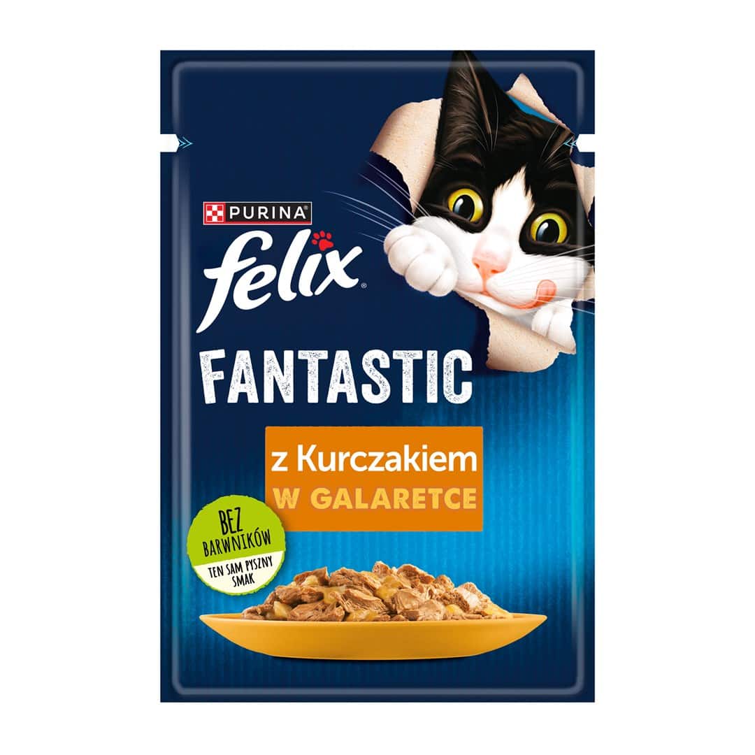 PURINA Felix Fantastic: kurczak - mokra karma dla kota - 85 g — zdjęcie 1 z 8