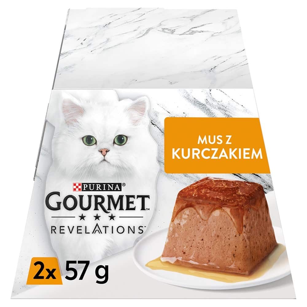 PURINA Gourmet Revelations Kurczak - mokra karma dla kota - 2x57 g — zdjęcie 1 z 8