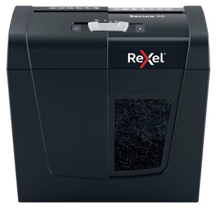 Rexel  Niszczarka Secure X6, (P-4), 6 kartek, 10 l kosz — zdjęcie 1 z 7