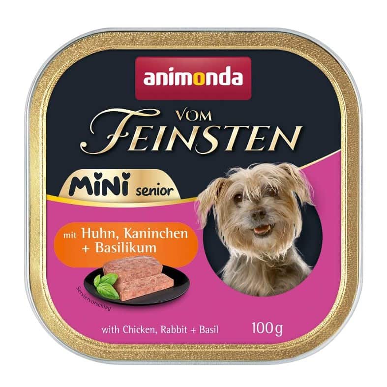 ANIMONDA Vom Feinsten Mini Senior with Chicken, rabbit + basil 100g