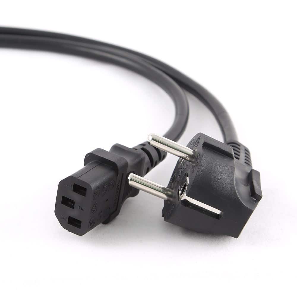 Kabel GEMBIRD PC-186-VDE-3M (C13 / IEC C13 / IEC 320 C13 - Schuko ; 3m; kolor czarny) — zdjęcie 1 z 4
