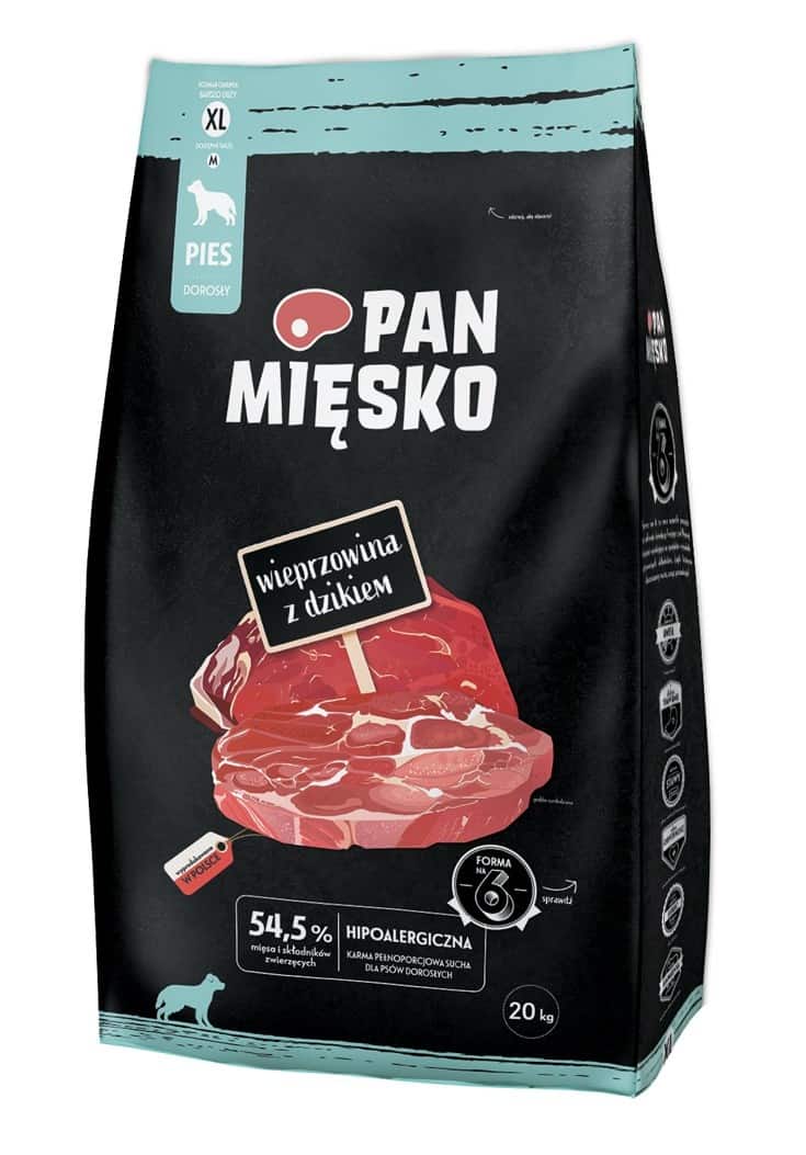 PAN MIĘSKO Wieprzowina z dzikiem XL - 20kg