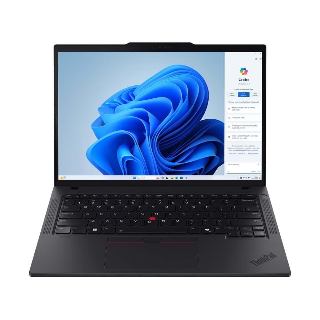Lenovo ThinkPad T14 Gen 5 Ryzen 7 PRO 8840U 14"WUXGA Touch IPS 400nits AG 32GB DDR5 SSD512 780M Backlit Kb FgPr Cam5.0MP 52.5Wh W11Pro Black (REPACK) 2Y — zdjęcie 1 z 8