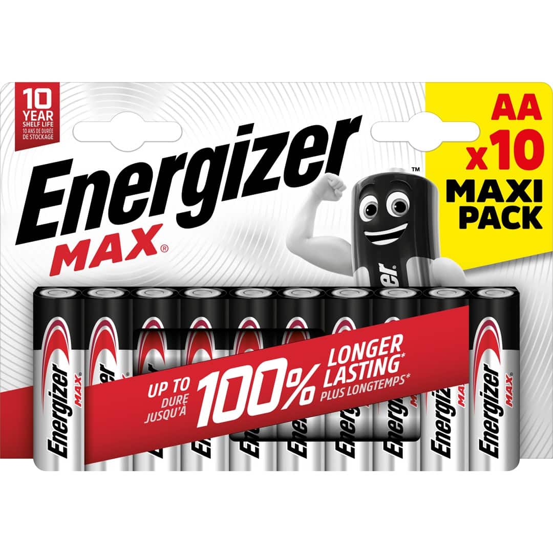 ENERGIZER BATERIE MAX AA LR6 10 SZTUK ECO — zdjęcie 1 z 2