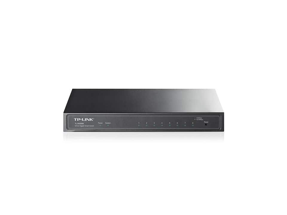 Switch TP-LINK SG2008 - Czarny, z LED — zdjęcie 1 z 3
