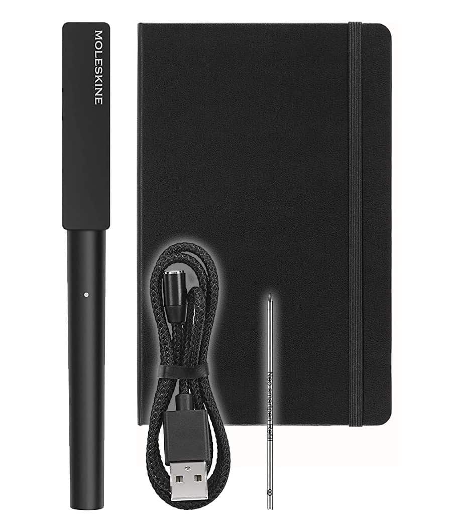 Moleskine Zestaw Inteligentne Pióro i Notes, oraz aplikację, umożliwia przesyłanie notatek do formatu cyfrowego, czarny. — zdjęcie 1 z 3