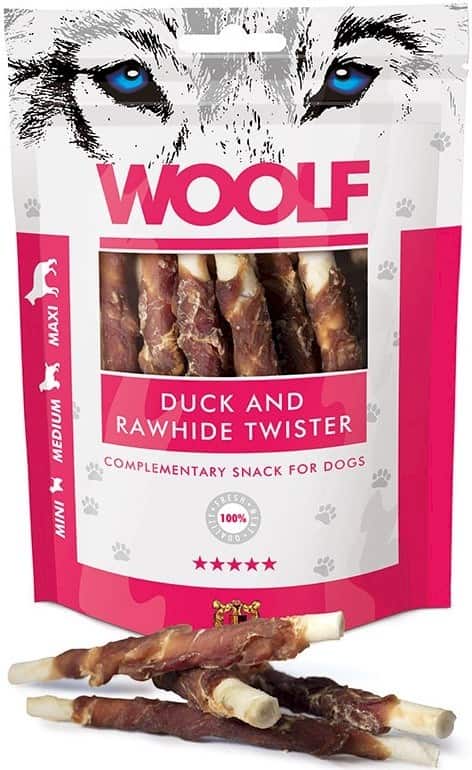WOOLF Przysmak Duck Rawhide Twister 100g