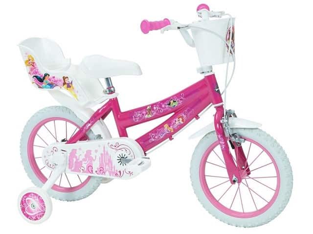 Rower dziecięcy Huffy Disney Princess 14" Zielono-Róży