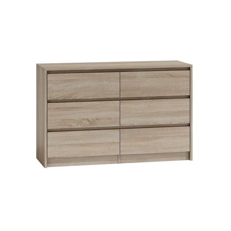 K120 KARO KOMODA 6 SZUFLAD SONOMA — zdjęcie 1 z 4