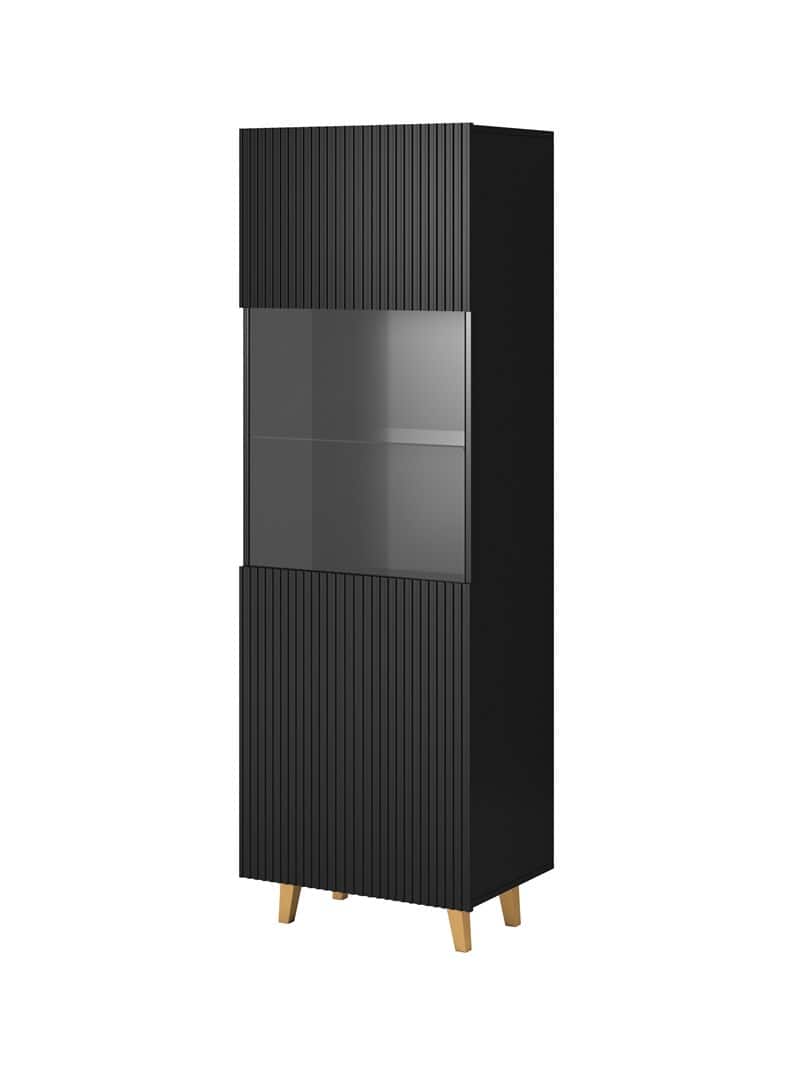 Witryna PAFOS 60x40x182 czarny mat — zdjęcie 1 z 4