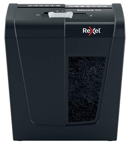 Rexel Niszczarka Secure S5, (P-2), 5 kartek, 10 l kosz — zdjęcie 1 z 7